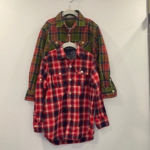 Lands End & Gap Plaid Flannels Boys S